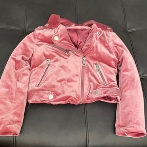 Girls cropped bomber jacket